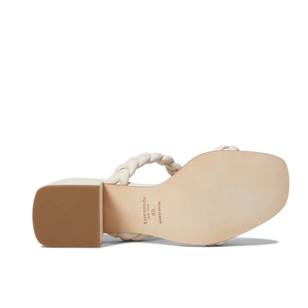 ♠️kate spade Juniper Braided Slide Sandals, Parchment NIB - Picture 8 of 9